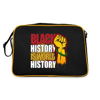 Black History Month Black History - Retro Bag - black/gold - Back