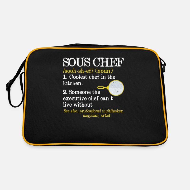 Sous Chef Definition Funny Cooking Term Chef Retro Bag