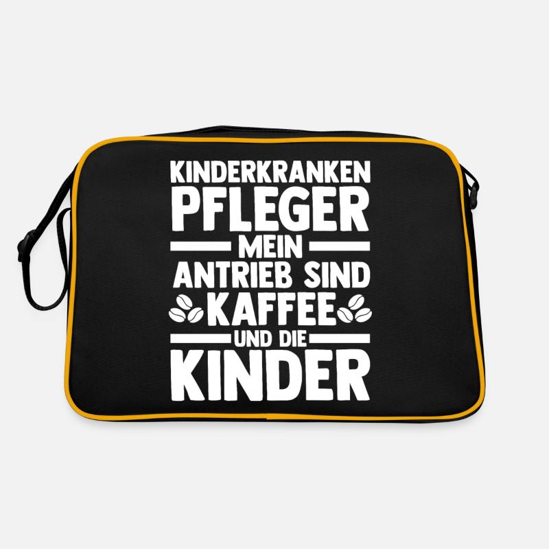 Pfleger Pflegekraft Kinderkrankenpfleger Retro Tasche