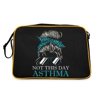 Asthma warriors not on this day - Retro Bag - black/gold - Back