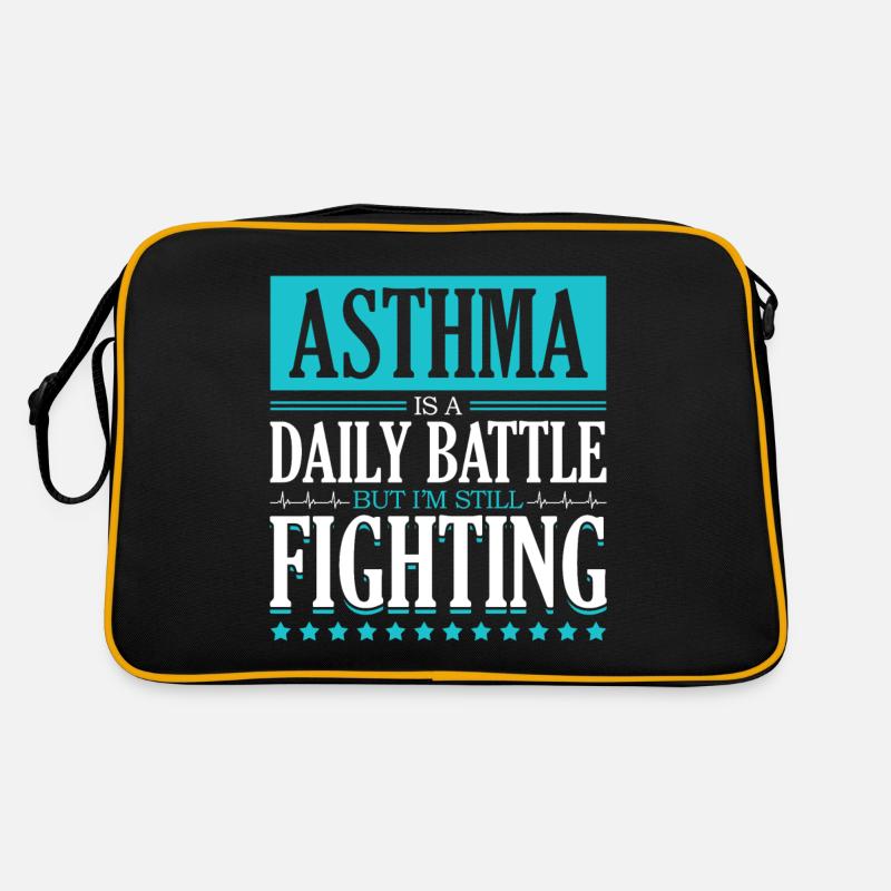 Asthma Ist Ein Täglicher Kampf Monat Des Retro Tasche