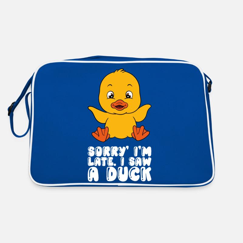 Funny duck Cute ducks Retro Bag