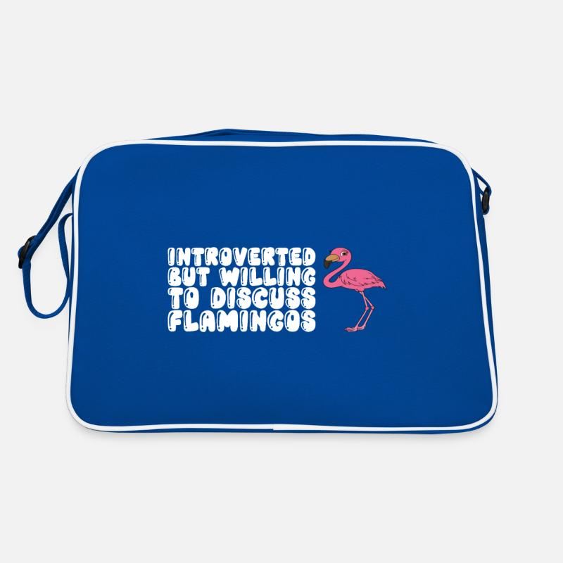 Funny flamingo Retro Bag
