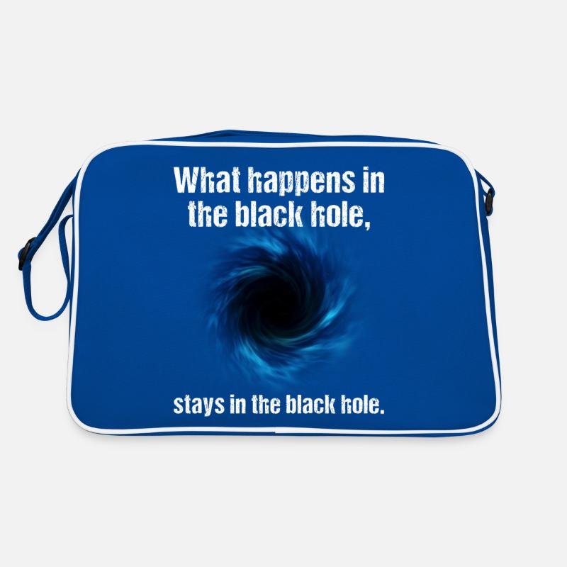 Ce qui se passe dans le trou noir, reste dans le trou noir Sac Retro