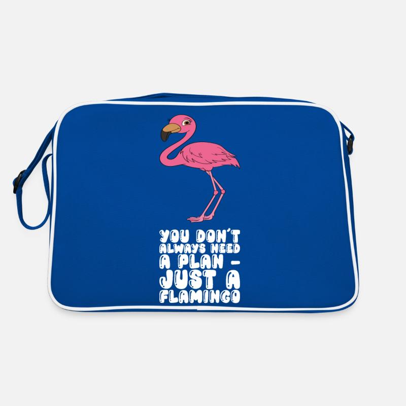 Lustiger Flamingo Retro Tasche