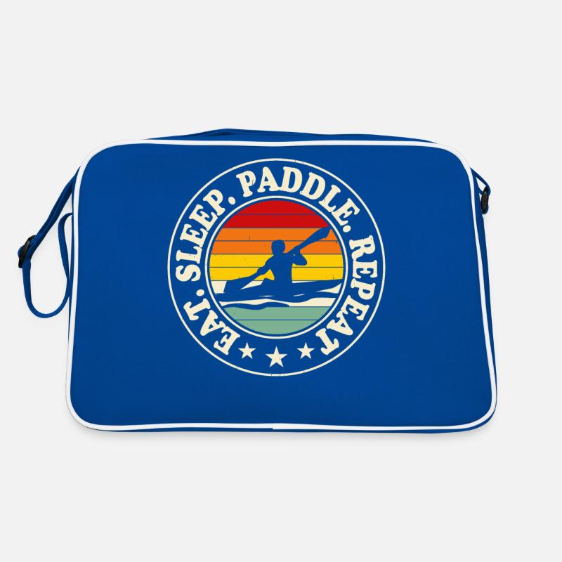 Kajak Kajakfahrer Kajaker Retro Tasche