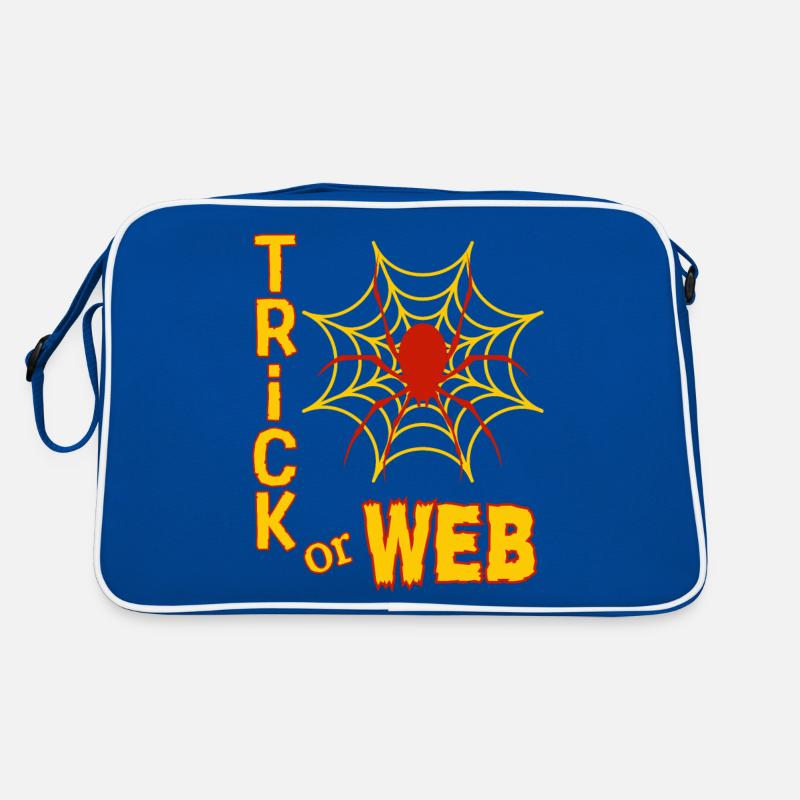 "Trick or Web", candy hunt for Halloween Retro Bag