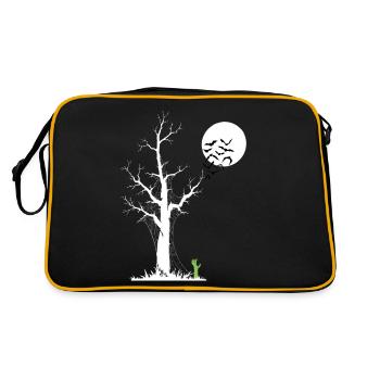 Zombie Tree, Zombie Alarm Clock - Retro Bag - black/gold - Back