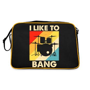 Batterie Batteur Batteur - Sac Retro - noir/or - Dos