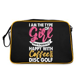 Discgolf Disc Golf - Retro Bag - black/gold - Back