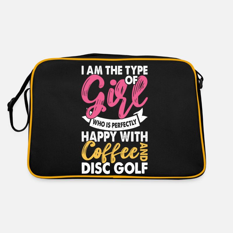 Discgolf Disc Golf - Retro Tasche - Schwarz/Gold