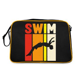 Swimming Float - Retro Bag - black/gold - Back