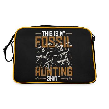 Ceci est ma paléontologie de chemise de chasse aux fossiles - Sac Retro - noir/or - Dos