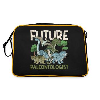 Future Paleontologist Dino Paleontology - Retro Bag - black/gold - Back