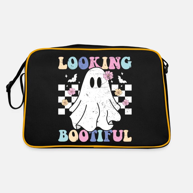 Looking Botiful Ghost Halloween - Retro Bag - black/gold