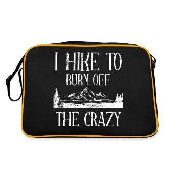 I Hike to Burn Off the Crazy - Retro Bag - black/gold - Back