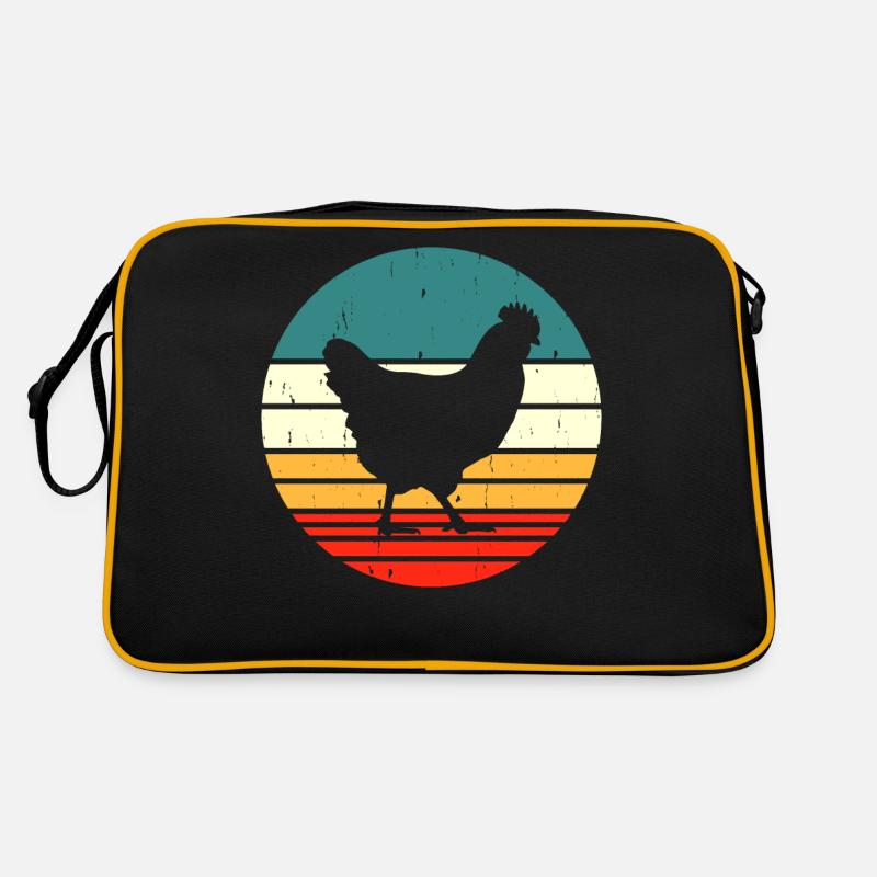 Hühner Huhn Retro Tasche