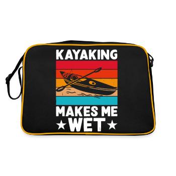 Kayak Kayaker Kayaker - Retro Bag - black/gold - Back