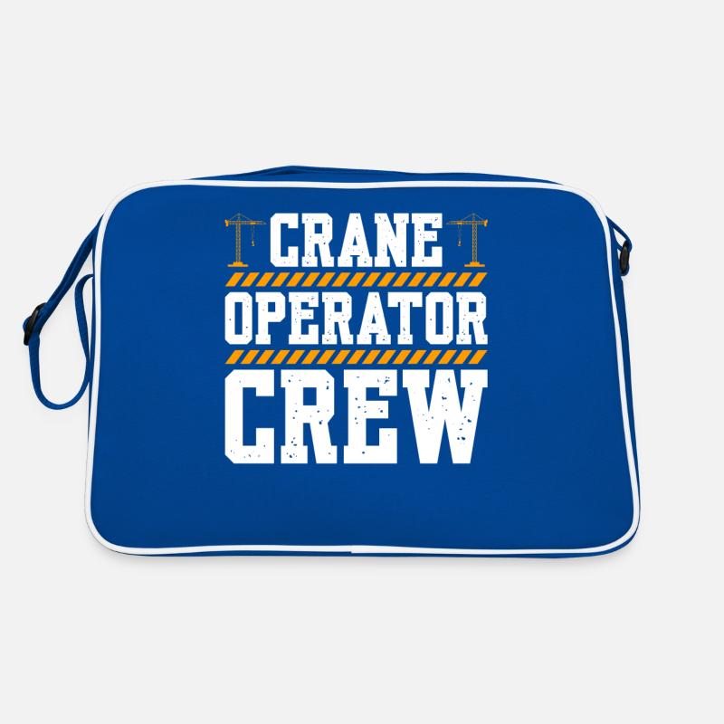 Crane Operator Crew Retro Tasche
