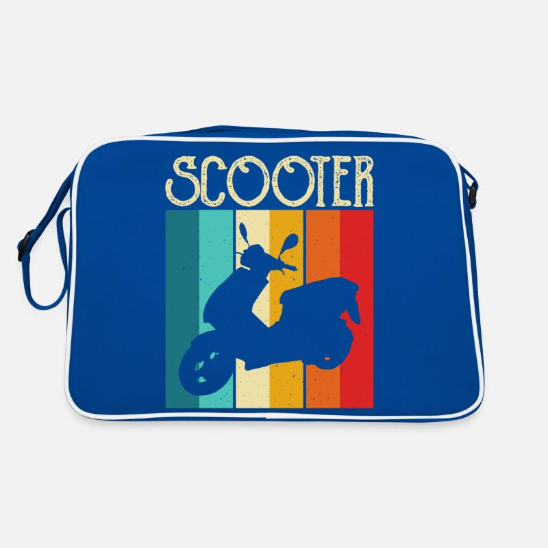 Roller Rollerfahrer Motorroller Retro Tasche