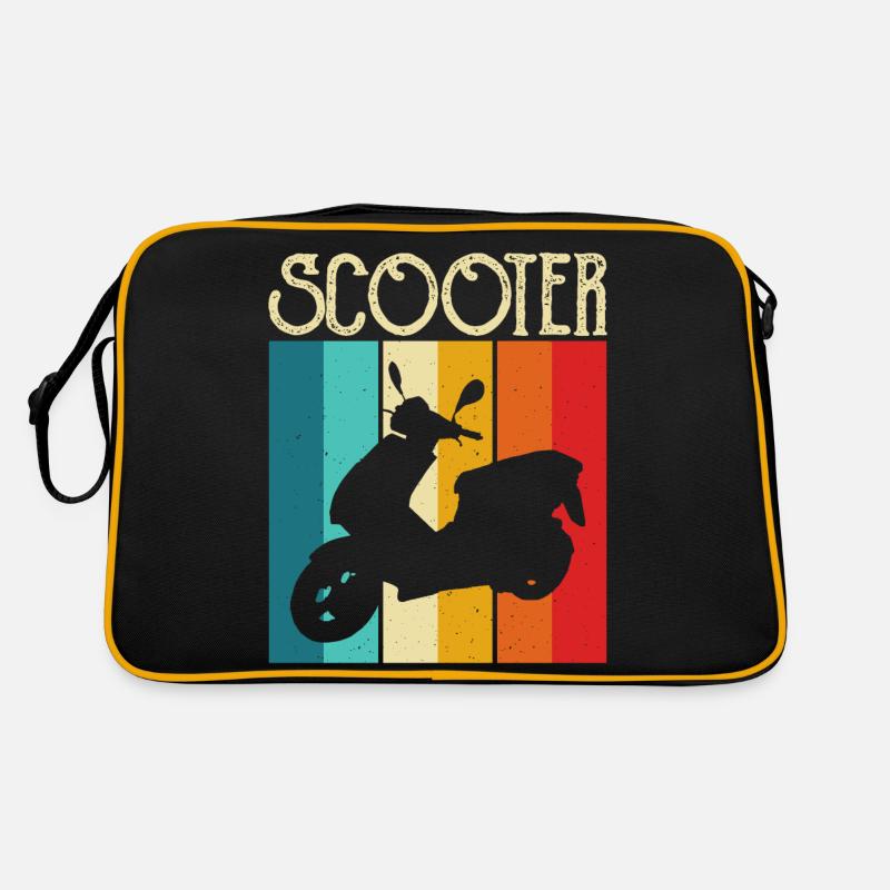Roller Rollerfahrer Motorroller Retro Tasche