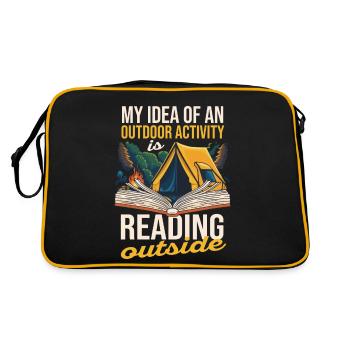 Mon idée d’une activité de plein air - Sac Retro - noir/or - Dos