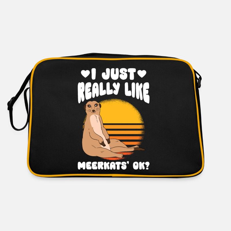 J’aime vraiment les suricates, d’accord Sac Retro
