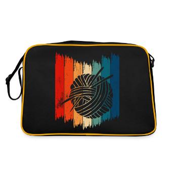 Crochet Rétro Vintage Crochet - Sac Retro - noir/or - Dos
