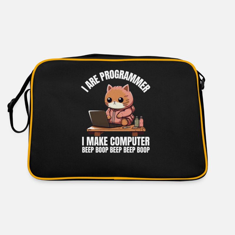 I'm a programmer. I'm doing Computer Beep Retro Bag