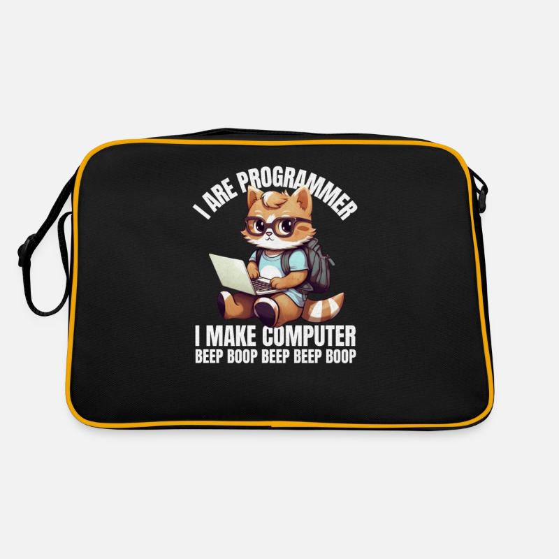 I'm a programmer. I'm doing Computer Beep Retro Bag