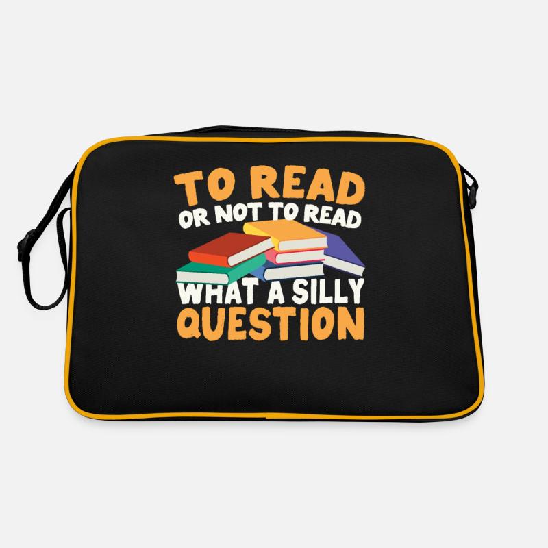 Lesen oder nicht lesen - was für eine dumme Frage Retro Tasche