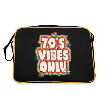 70s Costume 70s Styles 1970s Outfit 70s Disco - Retro Bag - black/gold - Back