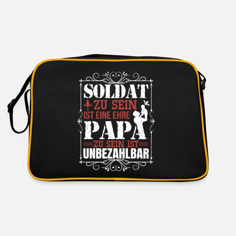 SOLDAT und Papa Retro Tasche