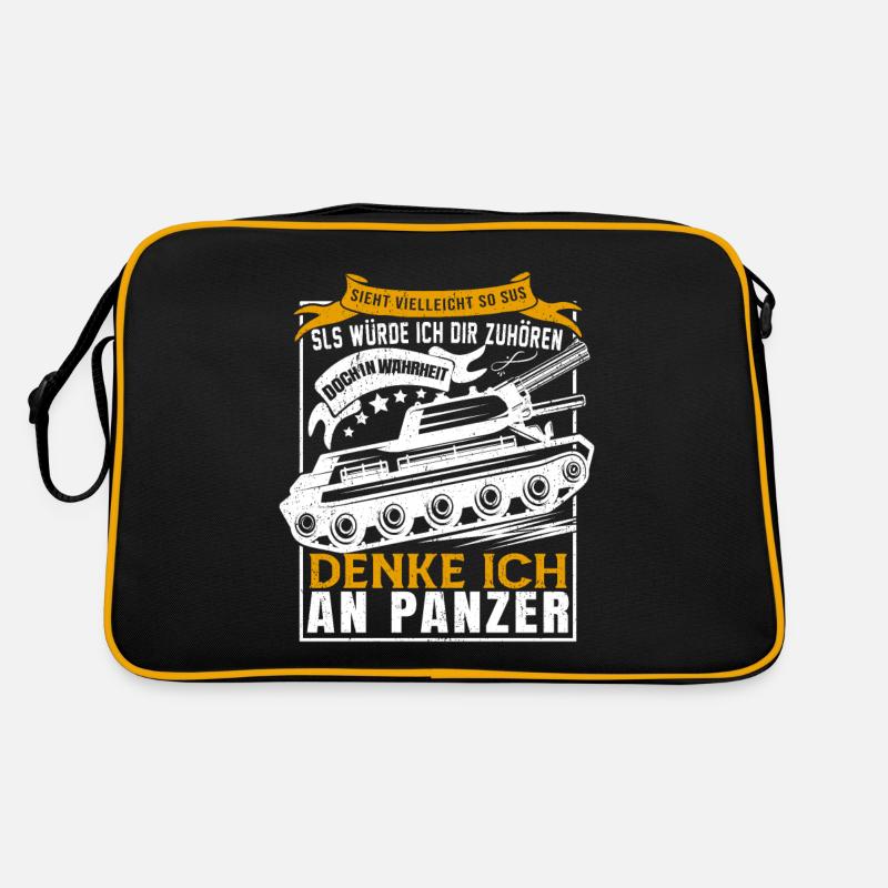 Panzer T-34 Russland UdSSR Lustiger Spruch Retro Tasche