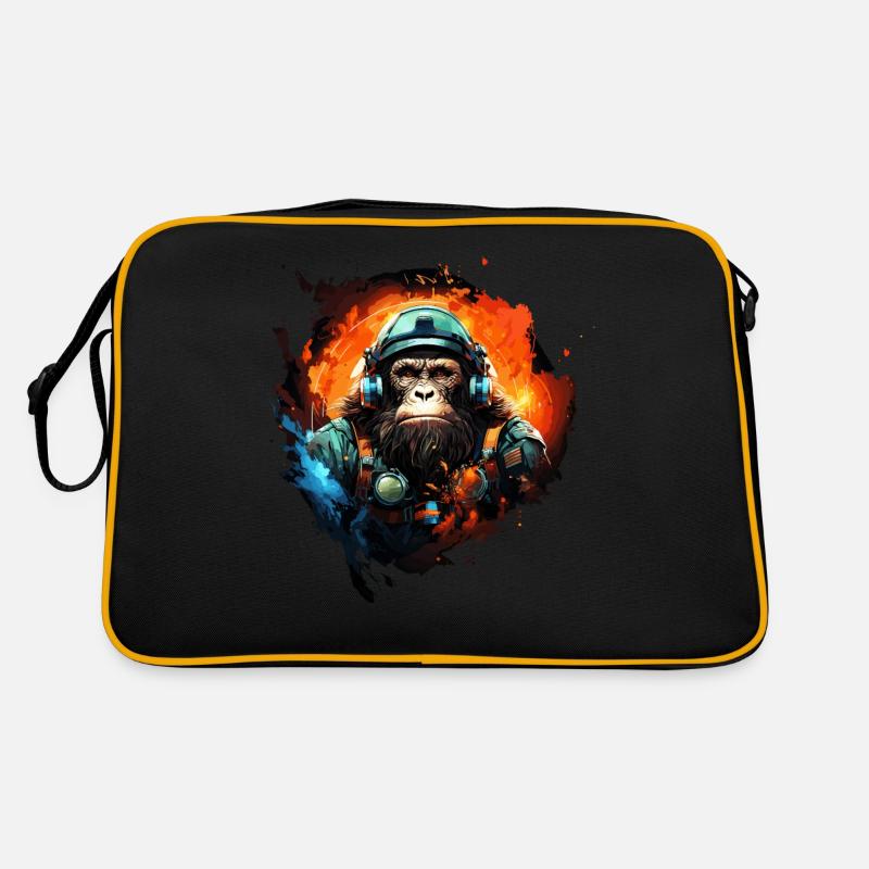 Cool Ape Graphics Space Astronaut Ape Retro Bag