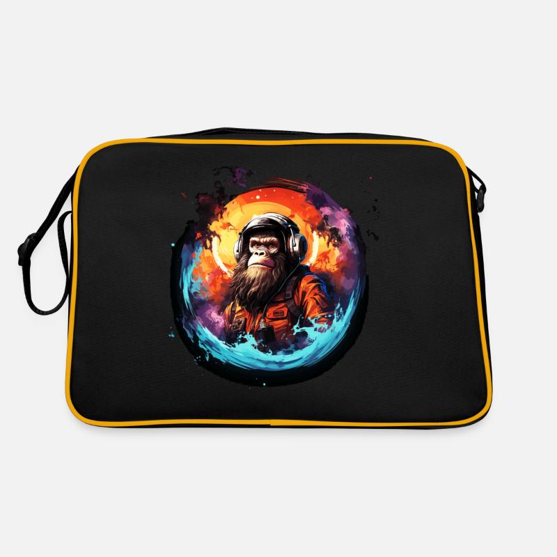 Astronaute Gorrilla - Singe de l’univers de l’espace extra-atmosphérique, Sac Retro