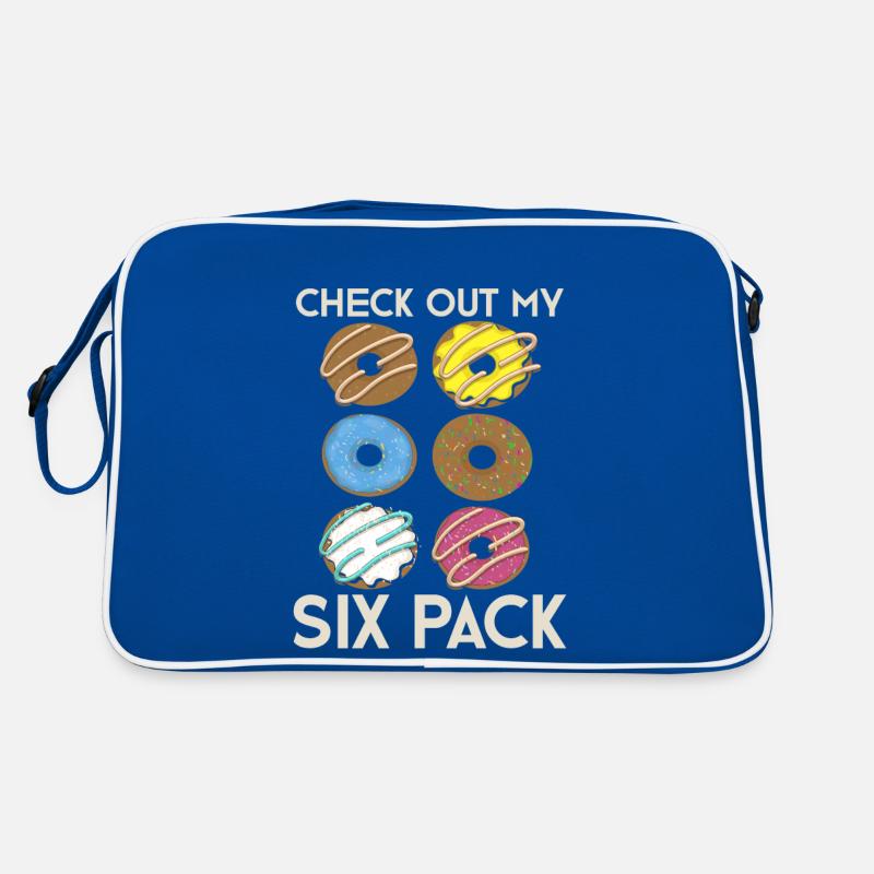 Donut Sixpack Candy Gift Donuts drôles Sac Retro