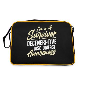 Degenerative Awareness Month - Retro Bag - black/gold - Back