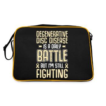 Ddd Warrior Degenerative Disc Disease - Retro Bag - black/gold - Back