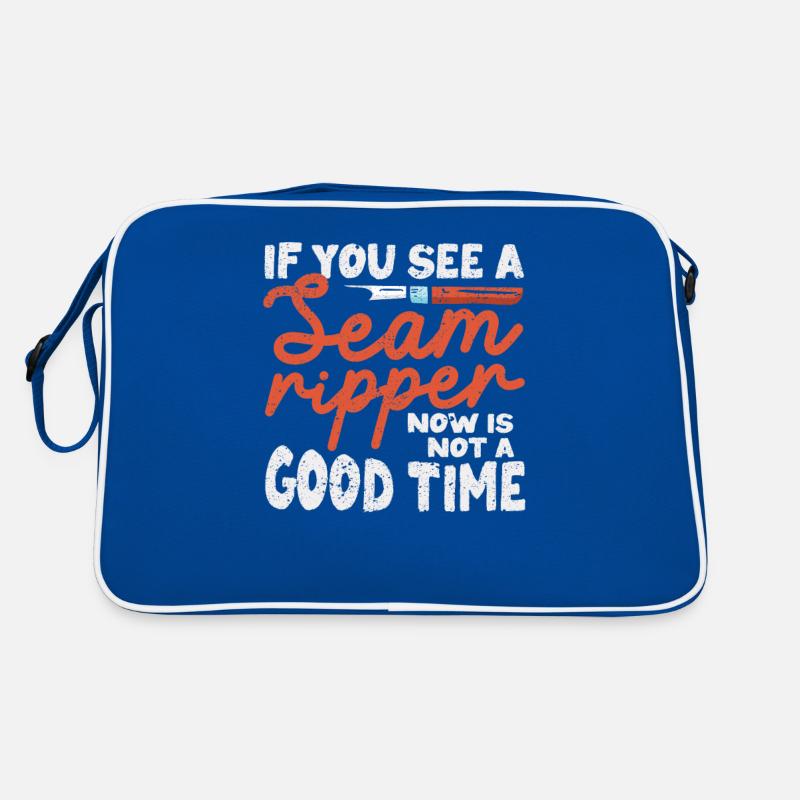 Wenn Sie einen Nahttrenner sehen, ist jetzt kein Retro Tasche