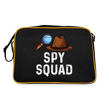 spy squad Design for a fan of spionage - Retro Tasche - Schwarz/Gold - Hinten