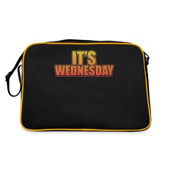 Grunge Wednesday Vintage Joke Distressed Prankster - Retro Bag - black/gold - Back