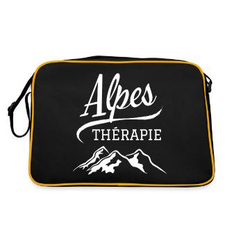 ALPES THERAPIE - Sac Retro - noir/or - Dos