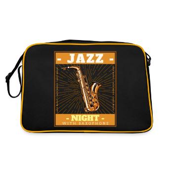 JAZZ NIGHT SAXOPHONE - Sac Retro - noir/or - Dos