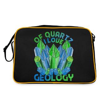 Quartz Geologist Of course I love geology - Retro Bag - black/gold - Back