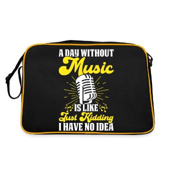 Chanteur chanteur - Sac Retro - noir/or - Dos
