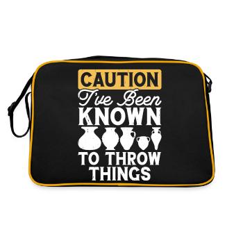 Pottery Pottery Pottery - Retro Bag - black/gold - Back