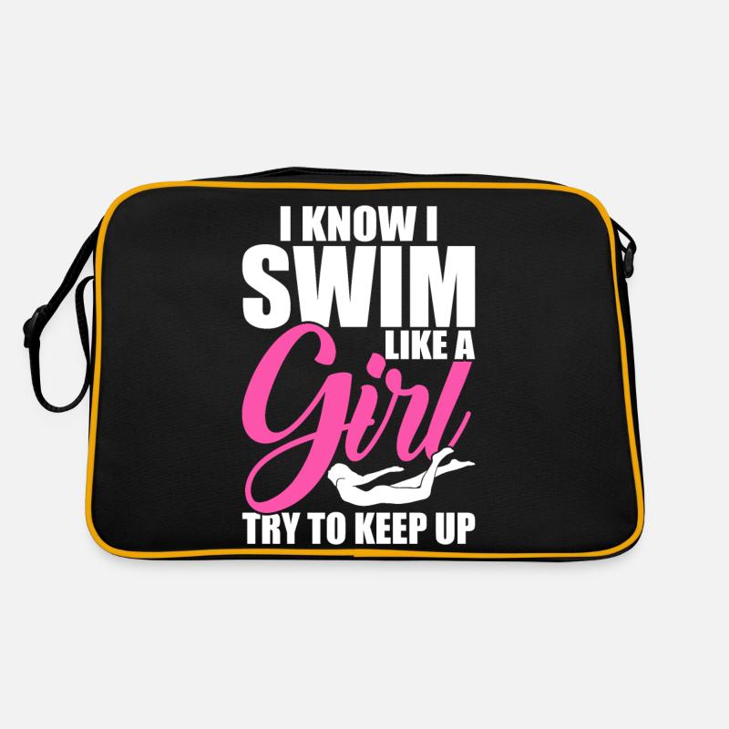 Schwimmen Schwimmer Retro Tasche