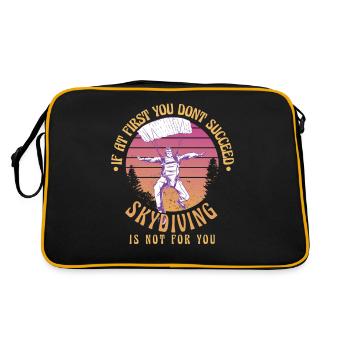 Si cela ne fonctionne pas la première fois - Sac Retro - noir/or - Dos