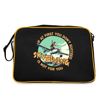 Si cela ne fonctionne pas la première fois - Sac Retro - noir/or - Dos